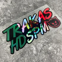 Reflective Laser Funny TRAKAS HDSPM Motorbike Stickers Waterproof Motocycle Helemt Fuel Tank Scooter Body Durable Vinyl Decals