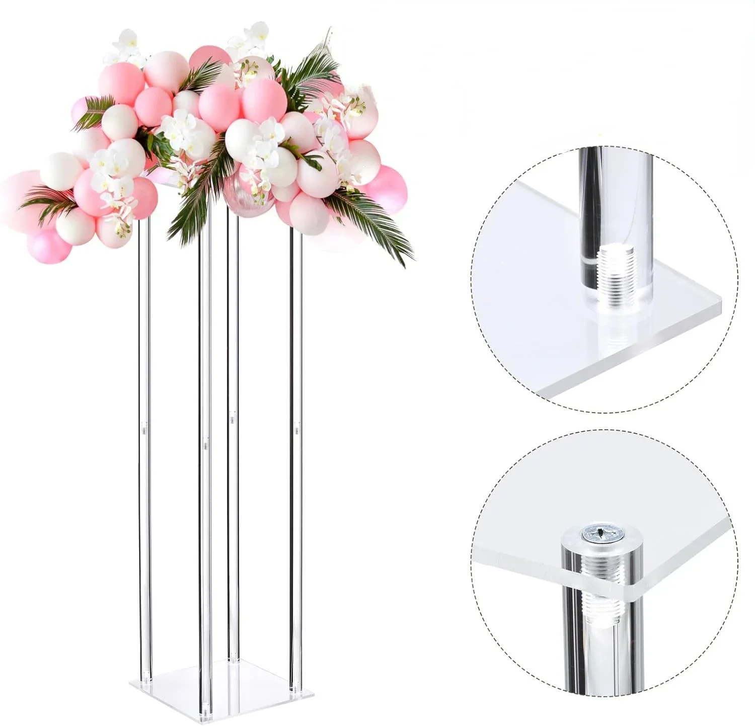 Wedding Centerpieces Acrylic Vases Flowers Stand Party Tables Decorations Elegant Bulk Weddings Decor Table Centerpiece Stands