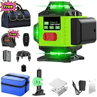 4D 16/12 Lines Green Light 360 Vertical and Horizontal Site Measuring Laser Instrument Inclined Laser Level Construction Tools