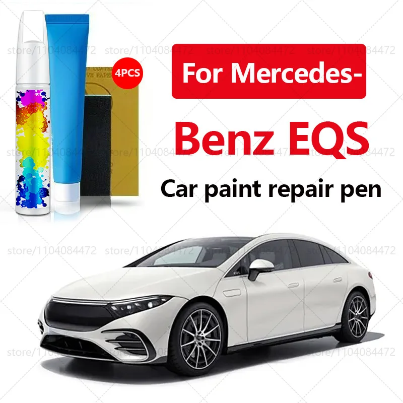 

Ручка для ремонта автомобильной краски для Mercedes-Benz EQS 2021-2025 гг., аксессуары для ремонта царапин, 4 шт., серый 956, белый, 79, зеленый 989, синий 595