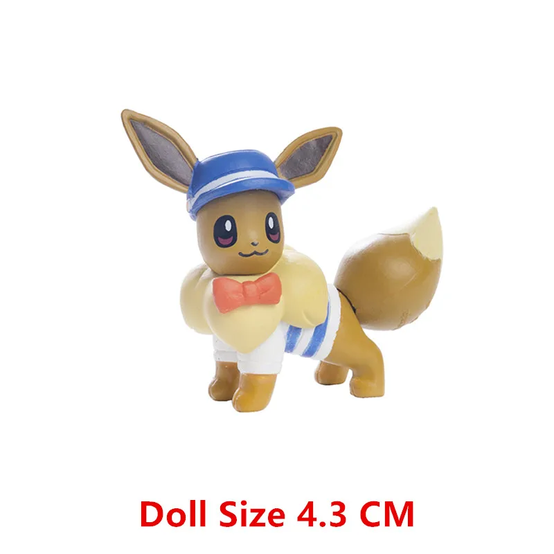 Pokemon Anime-Figuren Mewtwo Gengar Pikachu Eevee Dragon Cosplay-Sammlung Actionfiguren Modellspielzeug Geburtstagsgeschenke Großeinkauf