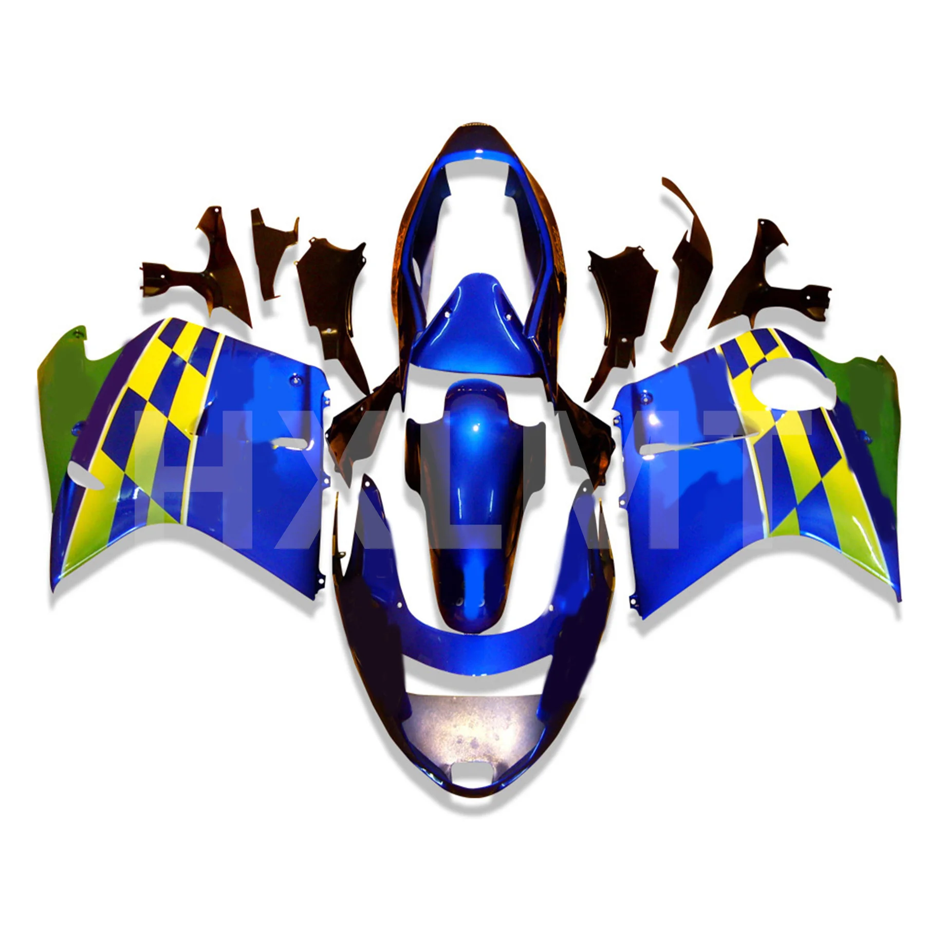 Bodywork Kit 97 98 99 00 01 02 03 04 05 06 07 New ABS Plastic Rebuild Motorbike Bodywork Blue For CBR1100XX CBR1100 1997 2007 Cu