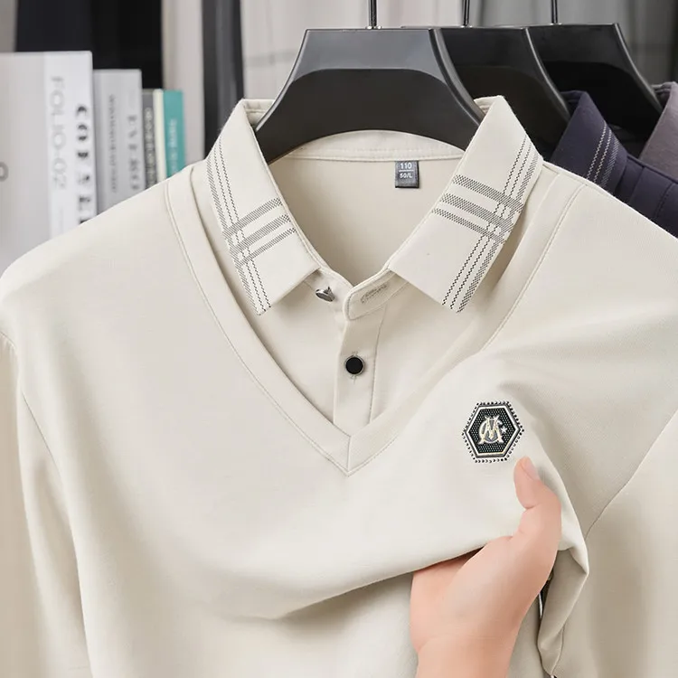 

2025 Autumn and Winter Men's Warm Trendy Polo Shirt