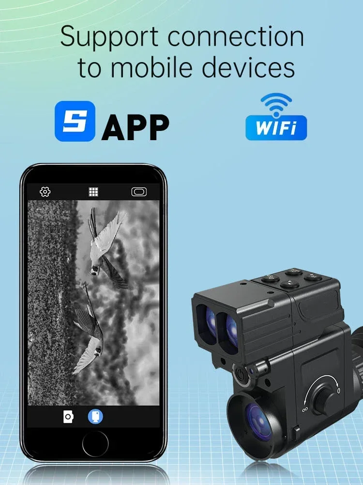 HT-77 LRF Night Vision Monocular Thermal Mirror Hunting Equipment Imaging Imager Night Vision Monocular