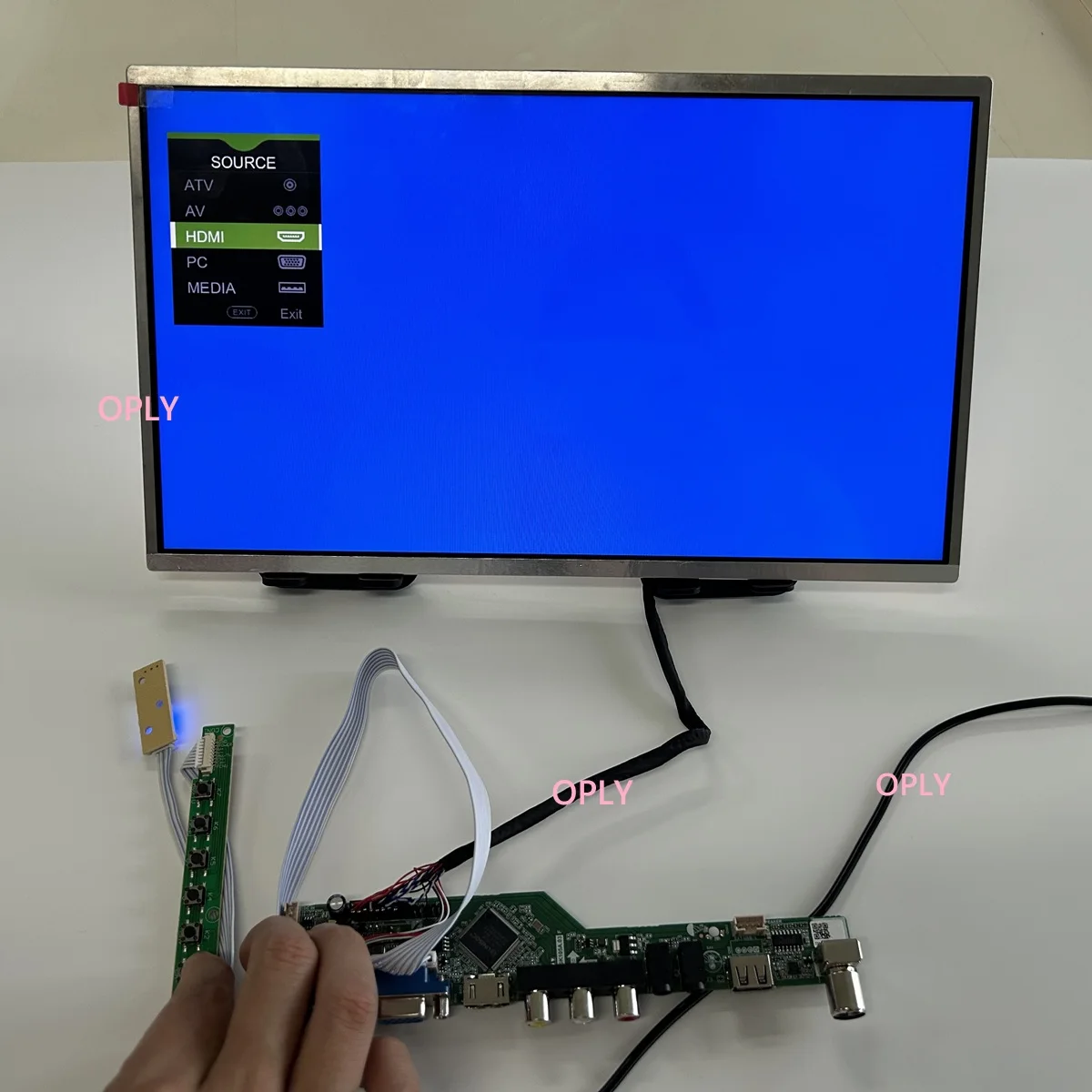 لبنك إنجلترا HT140WXB HT140WXB-501 1366X768 14 "HDMI متوافق مع لوحة تحكم التلفزيون عدة RF USB AV VGA شاشة الصوت رصد