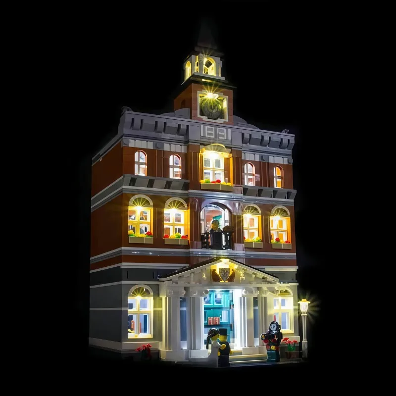 MAXCXT Conjunto de luz LED para LEGO 10224 Town Hall Modular DIY Lâmpada decorativa (não inclui conjunto de blocos de construção Lego)