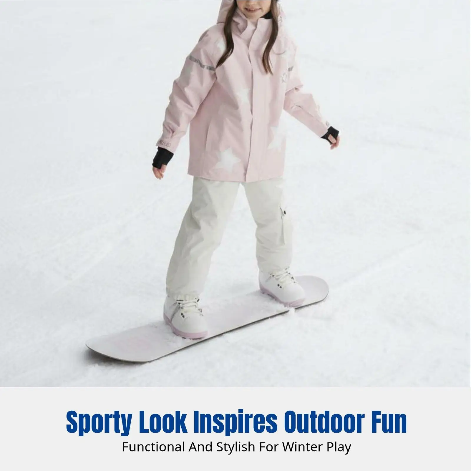 Childrens Ski Suit Thermal Silk Wadding Snow Jacket for Kid Winter Sports Waterproof Windproof Active Wear - view 3