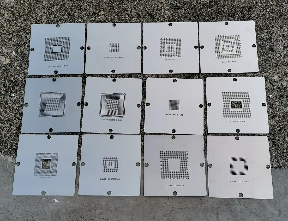 특수 BGA 리볼링 스텐실 키트, CPU IC 칩용 솔더 페이스트 템플릿, 노트북, 휴대폰, PCB, ECU, 자동차 수리 도구
