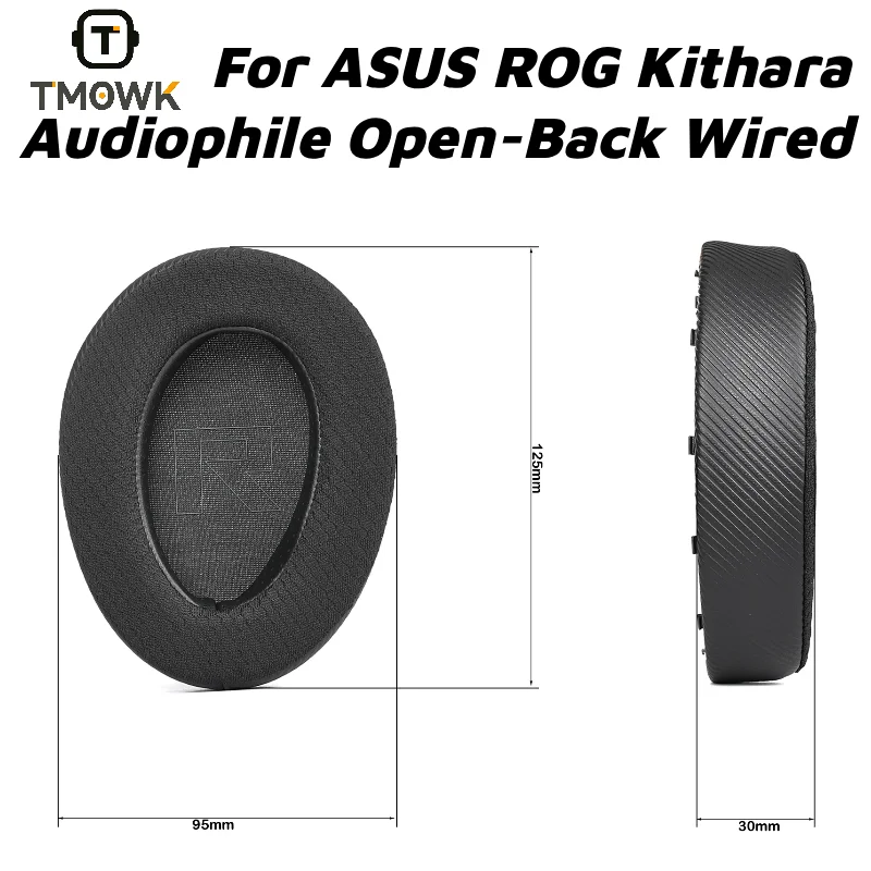 For ASUS ROG Kithara Earpads Comfort Sponge Ear Pads Audiophile Gaming HiFi Headphone Accessories