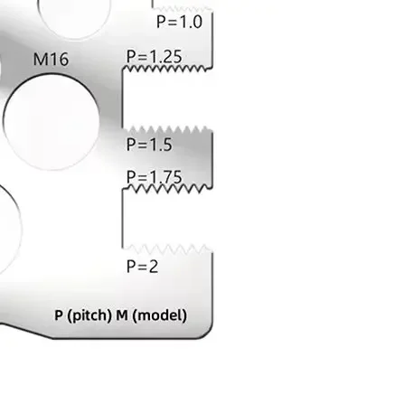 나사 피치 게이지 측정자, 나사 간격 측정 게이지 도구, 비트 볼트 너트 나사 공예 산업 및 가정용