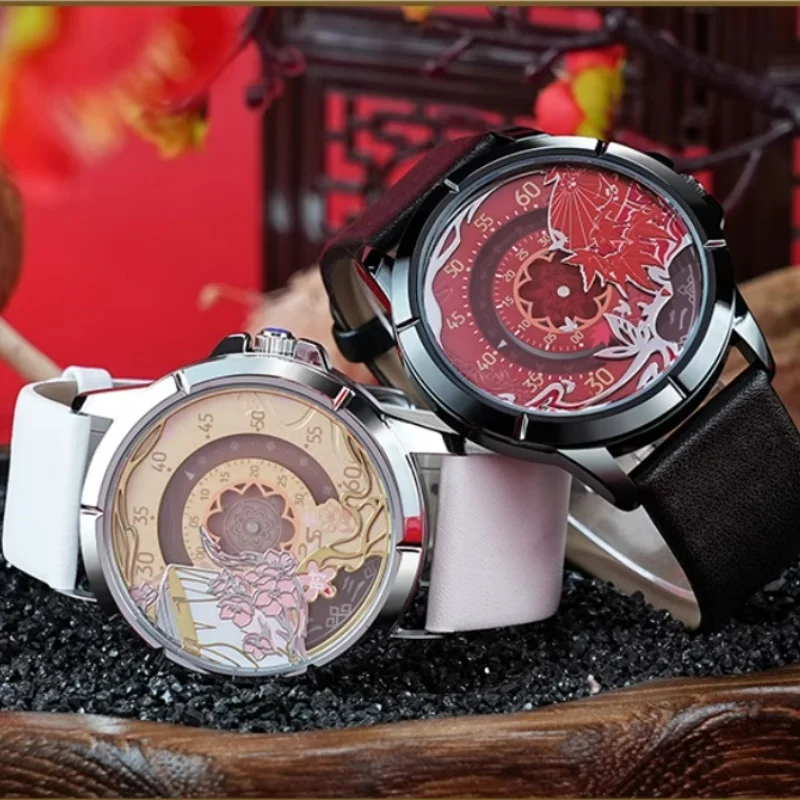 ساعة Lucky Stone TianGuanCiFu الرسمية التعاونية أنيمي الرسوم المتحركة المحيط شيه ليان Huacheng ساعة كوارتز لعبة Gitf العصرية #6