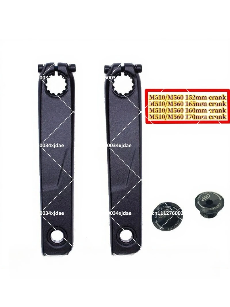 Electric Bike Mid Drive Motor Crank Arm 152mm 160mm 165mm 170mm Bicycle Crank Set E-Bike Replacement Parts