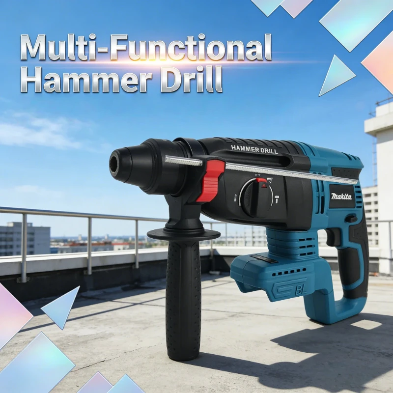 Makita 18V 26mm Brushless Cordless Hammer Drill - Original Wireless Lithium Power Tool（tool without battery）