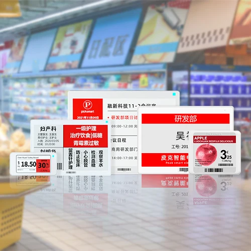 BLE5.0 Supermarket Electronic Shelf Label Kit ESL E-Ink Display Price Tab ABS Material Demo Kit