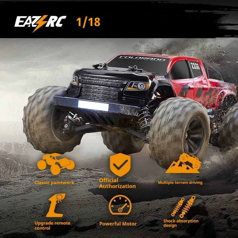 

Тактический пикап FMS масштаба 1:18, 4WD — 55 + км/ч, внедорожный, с 4-звенной подвеской и металлическим Drivetrain Pro RTR, радиоуправляемая модель грузовика на день рождения