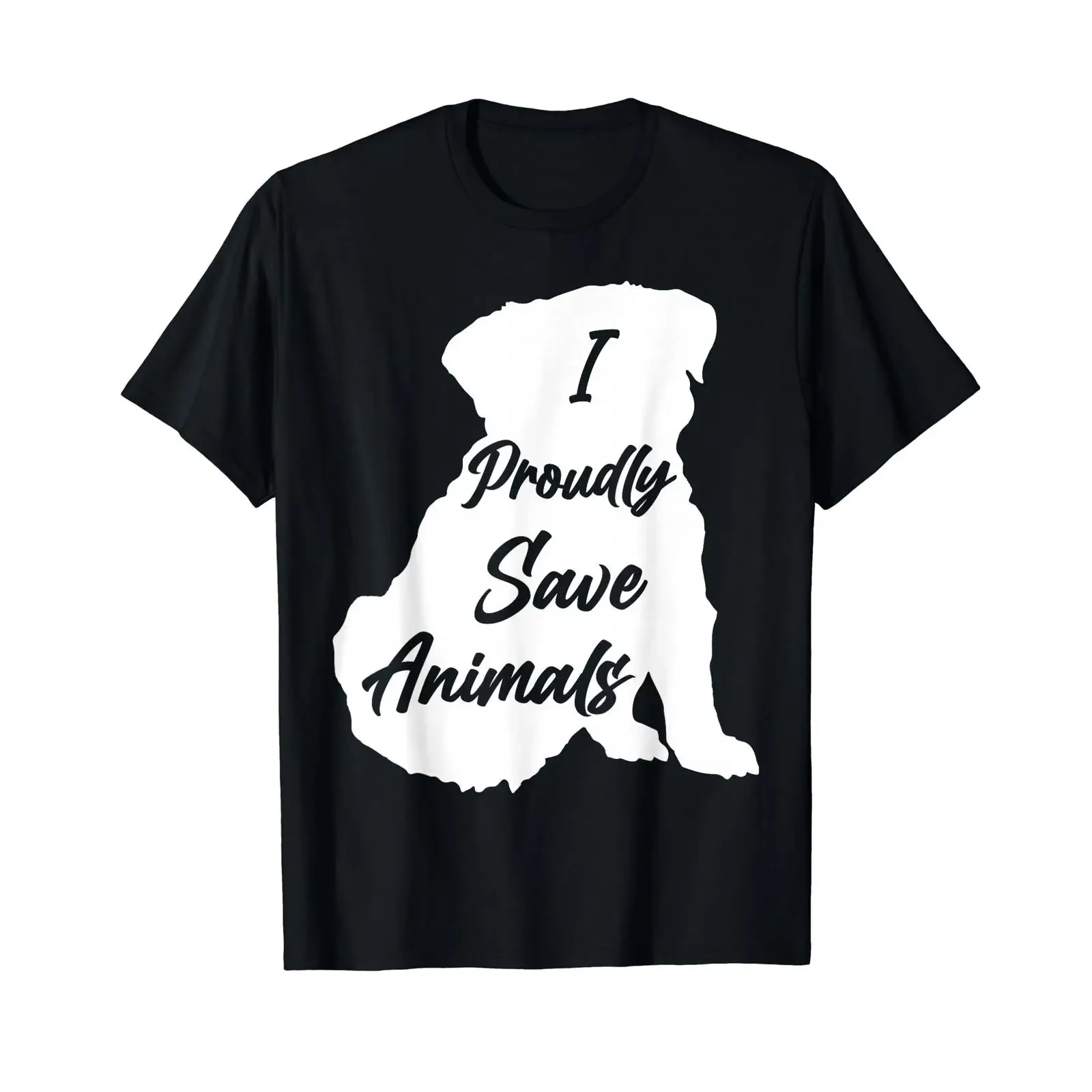 Ich rette Tiere mit Stolz. Tierrettung. Preiswertes Grafik-T-Shirt, Vintage-Look, gewaschenes Oberteil für den Alltag, leicht dehnbar.