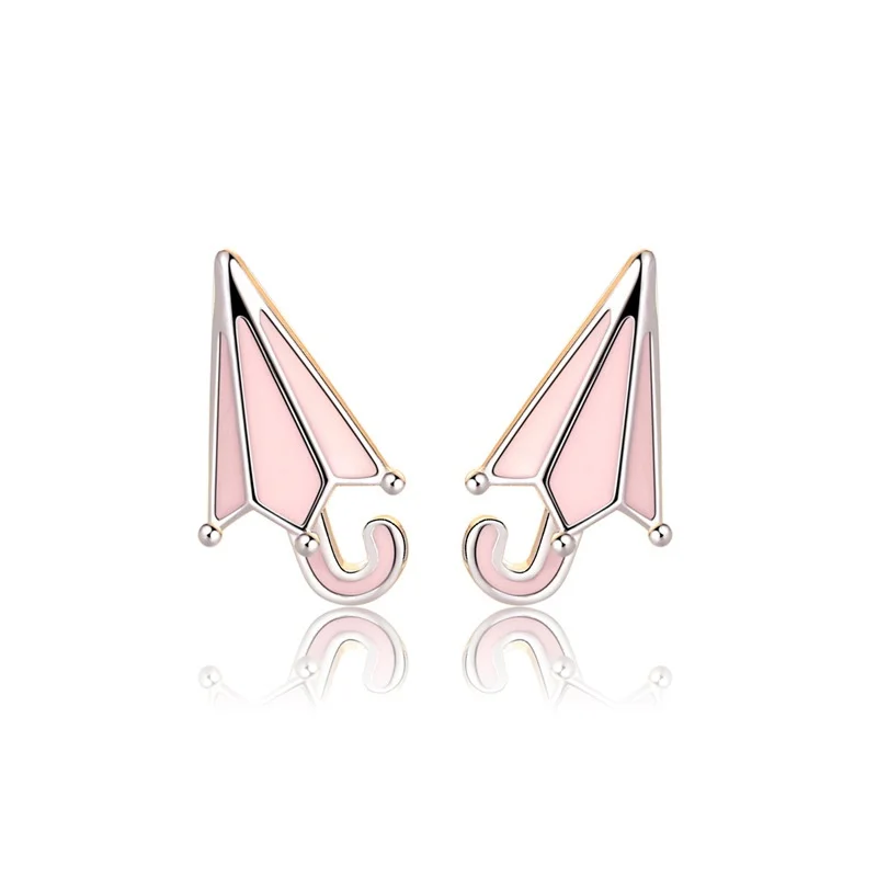 

Женские серьги-гвоздики в виде зонтика, из серебра 925 пробы