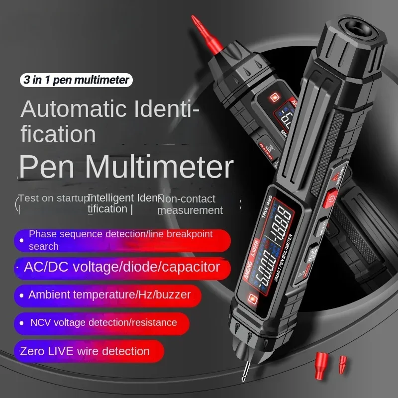 Pen multimeter electrician new induction tester full intelligent anti-burn high-precision digital universal meter