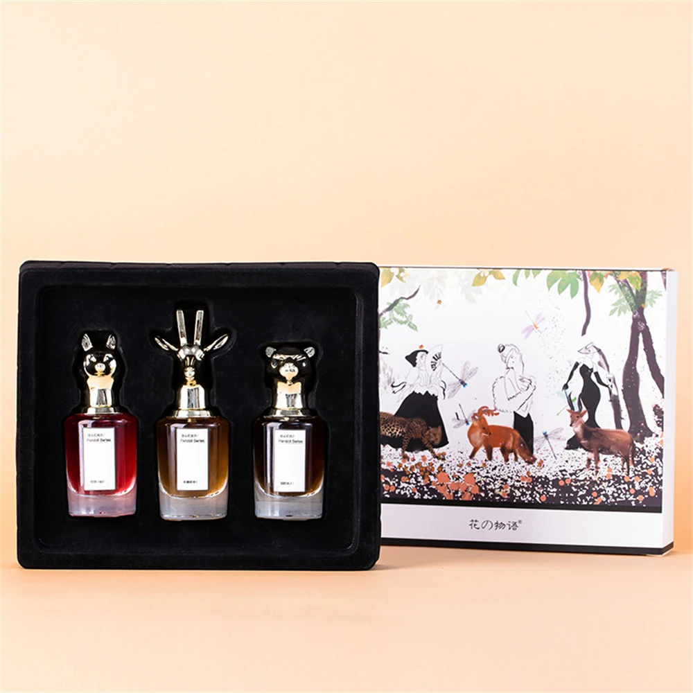 Women Perfume 75ml Gift Box Three Piece Lasting Fragrance Spray Plant Floral Scent Pheromone Eau De Parfum Cologne Men Toilette