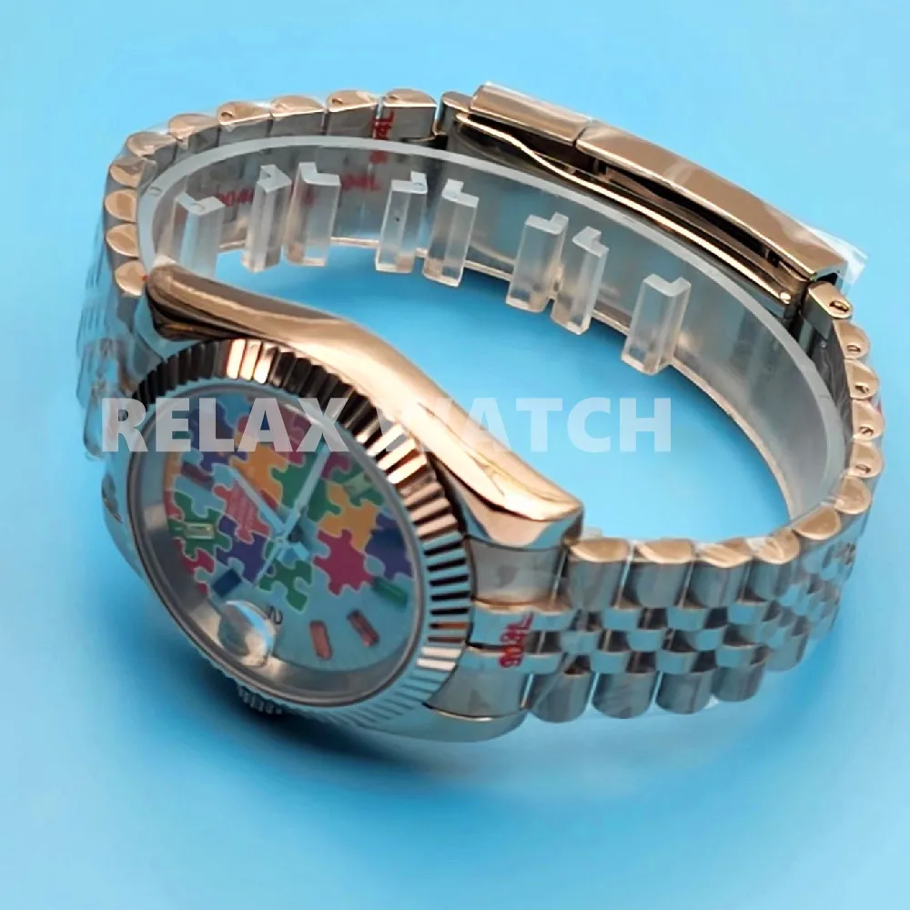 36mm 39mm Sapphire Glass Log Style Stainless Steel Watch Japanese Nh35 Automatic Mechanical Movement S