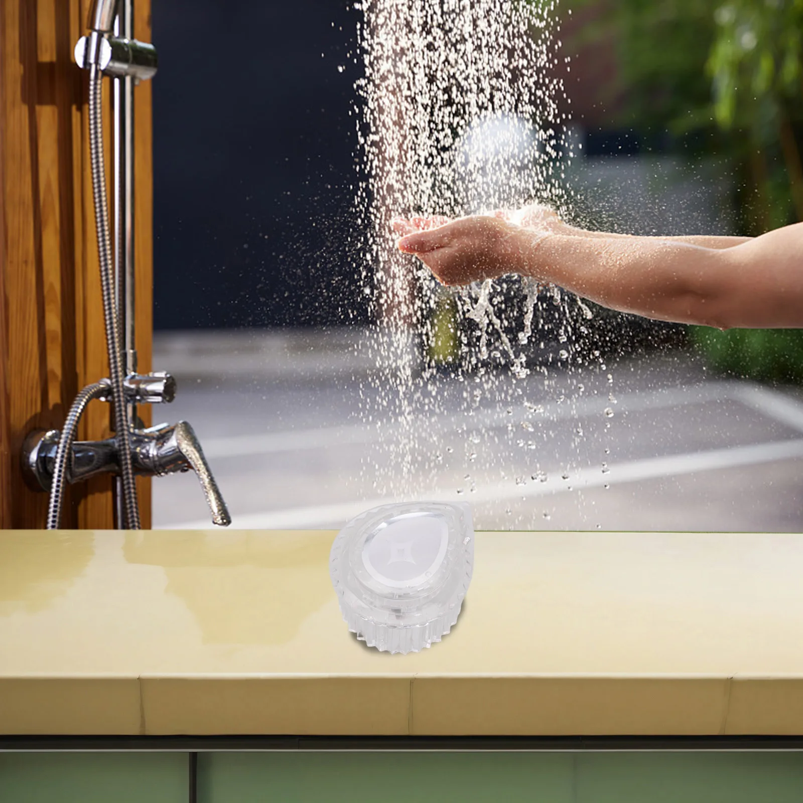 Clear Temperature Markings Knob Tub Faucet Handle 2.83*2.36*1.69IN Tub Faucet Handle Clear Temperature Indicators
