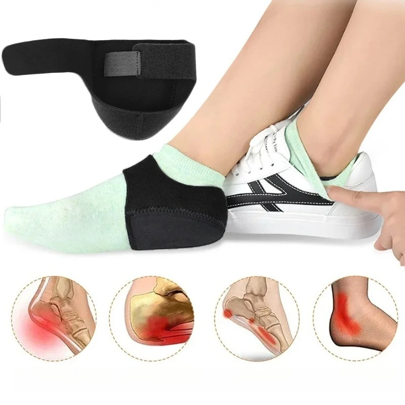 U-förmige Silikon-Gel-Fersenkissen-Einlegesohlen für Plantarfasziitis, Fersensporn, Fußunterstützung, Schmerzlinderung, Gehsohlen für Männer – Detail 4