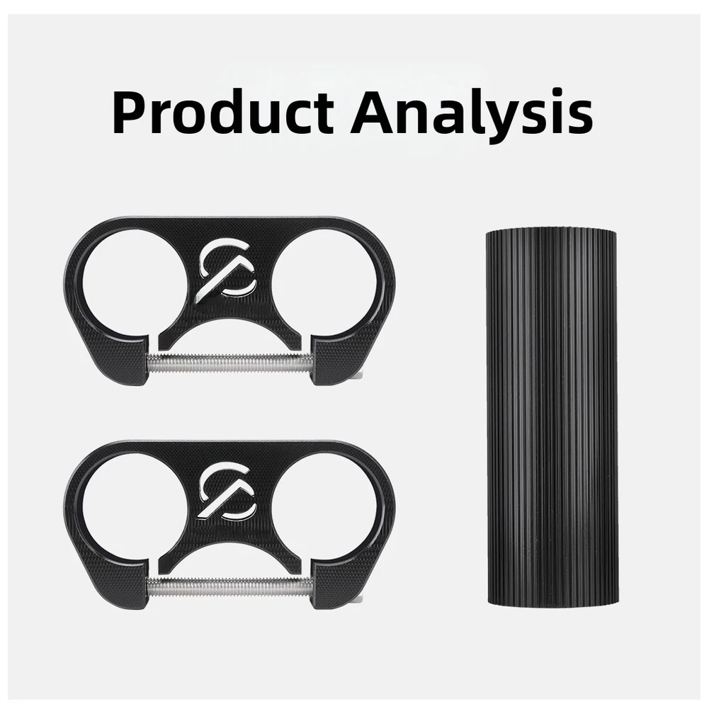 For Improved Posture Folding Bike Stem Aluminum Alloy Riser Adjustable Angle Design Lightweight 93.5g Structure