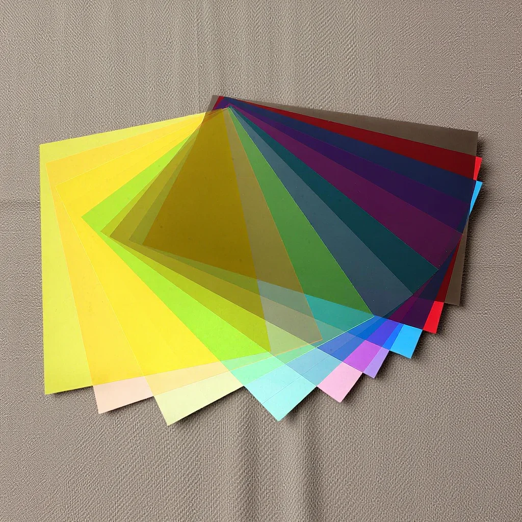 10 قطعة صفائح السيلوفان البلاستيكية الملونة A4 حجم شفاف متعدد الألوان DIY بها بنفسك الزينة المشاريع الحرفية الناشر الضوء