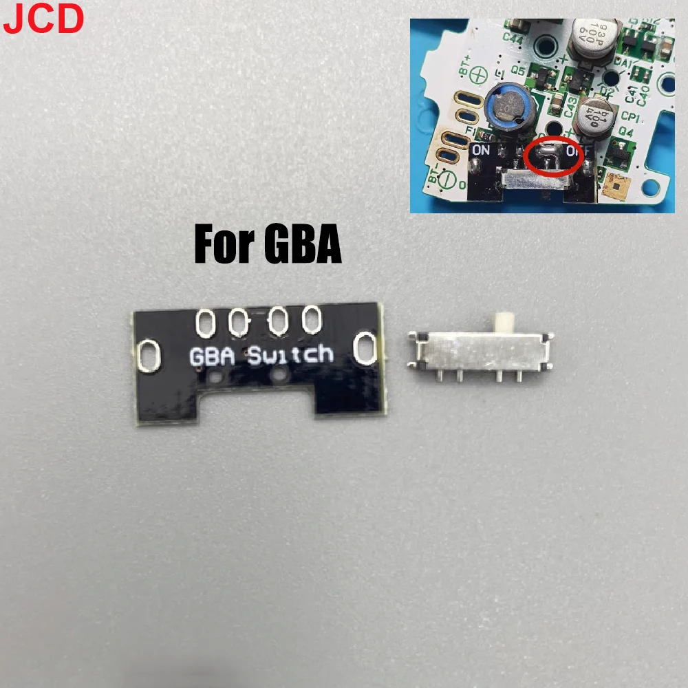 JCD 1pcs  For Gameboy GBP GBC GBA GBA SP GB Game Console The Power Switch On Button Is Suitable For GBC GBP V3 Version Switch