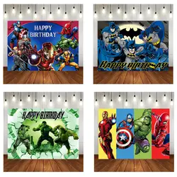 Avengers Iron Man Spiderman Marvel Superhero Boy Birthday Party Background Decoration Children Birthday Party Favors Baby Shower