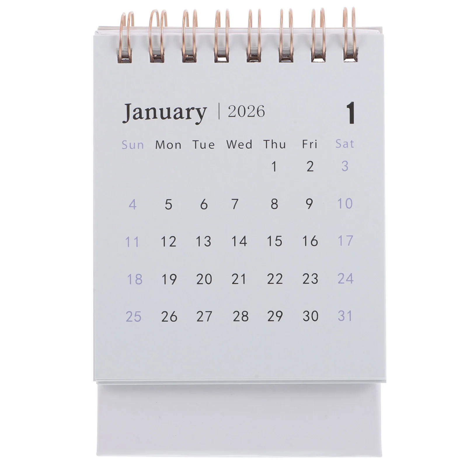 Small Desk Calendar 2026 Minimalist Flip Table Calendar for Office Home Bedroom Desktop Use Yearly Planning Time Management Tool