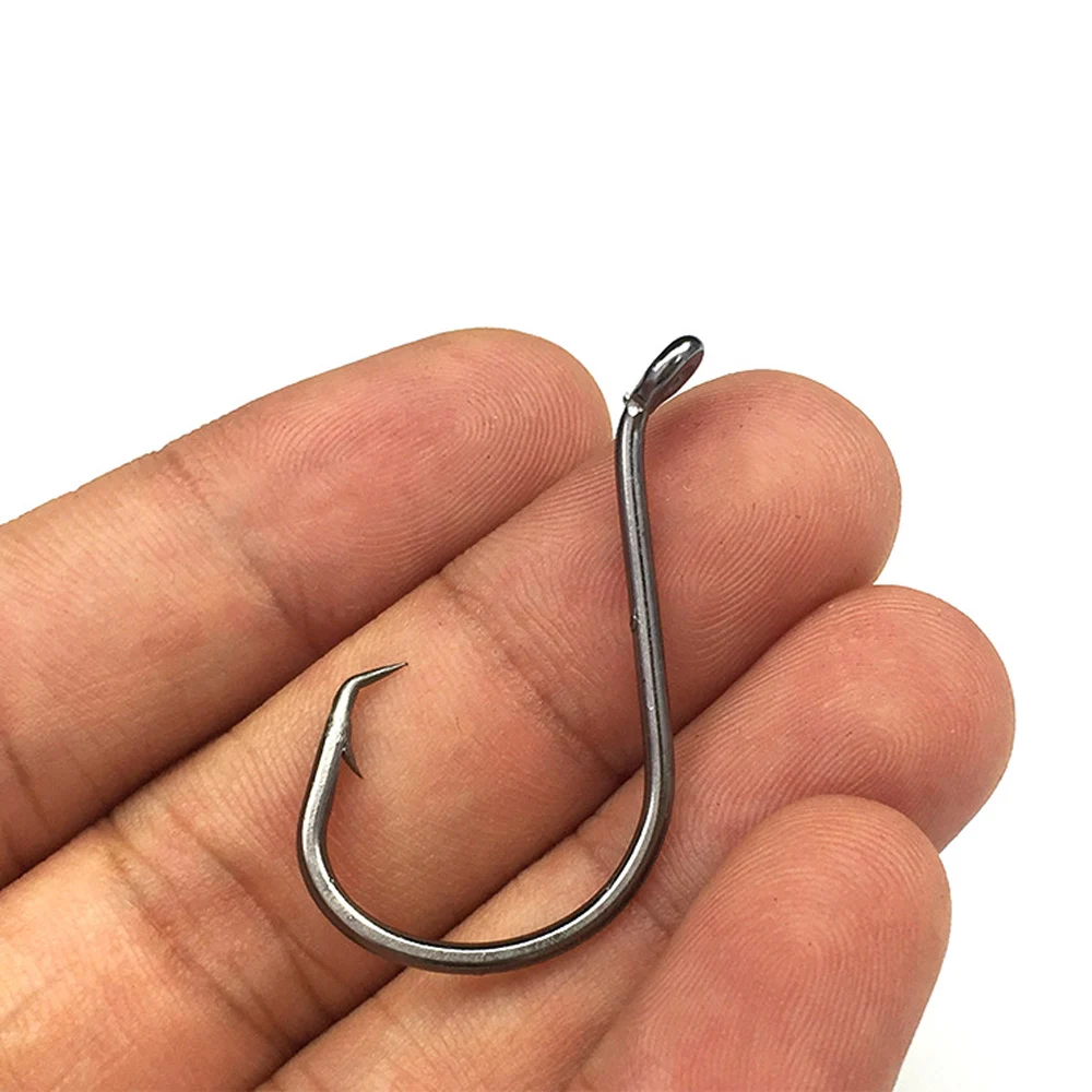 50Pcs/lot Sea Fishing Octopus Hooks 1#-5/0# Chemically Barbed Fishhooks High Carbon Steel Carp Fishing Squid Crank Hook Tackle