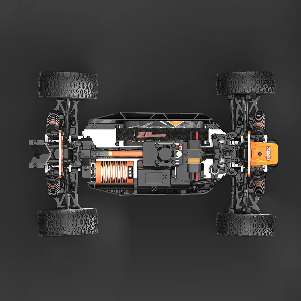 ZD Racing BX-12 1/12e schaal borstelloze buggy 3S RC1/12 Racing off-road advertentie auto natuurrubber band huid blauw