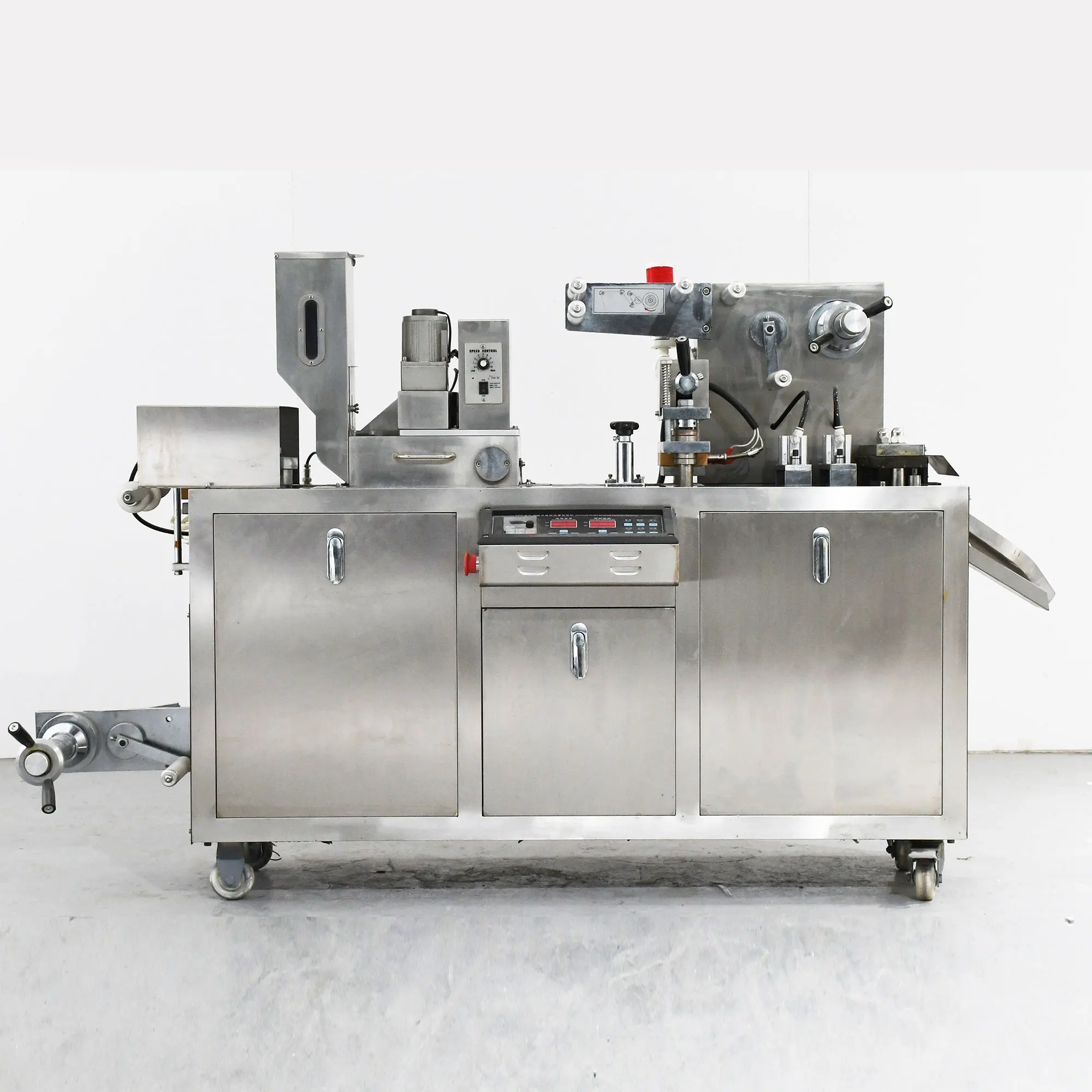 DPP-115 Custom Shape Aluminum Foil PVC Tablets Cosmetic Samples Blister Packaging Jam Chocolate Butter Capsule Packaging Machine
