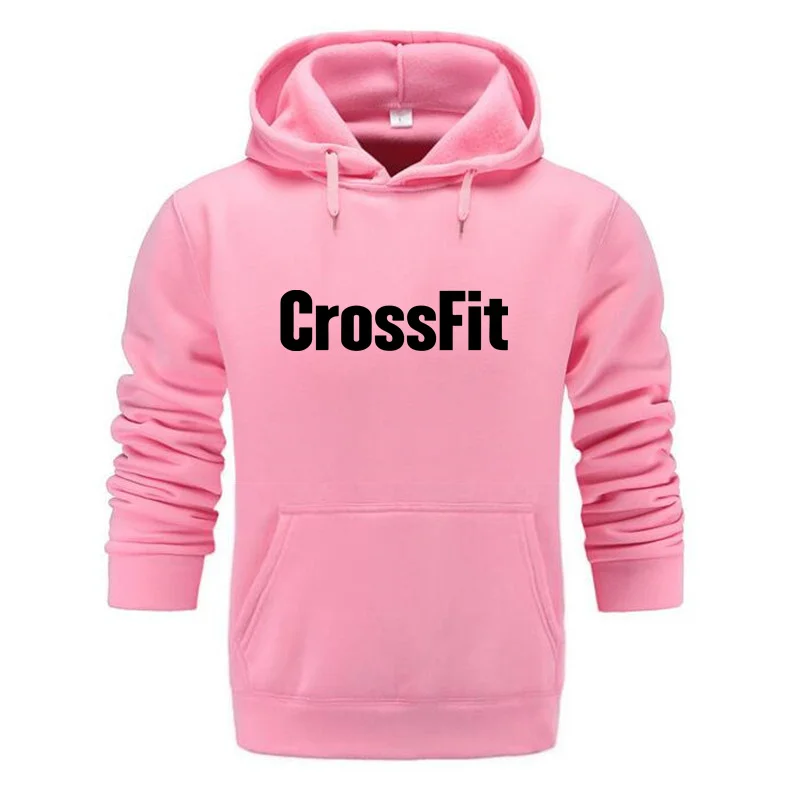 Men Sweatshirt CrossFit To Declare Fittest Black Print Hoodies Luxury Pullovers Long Sleeve Sweaters Hoodie Casual Tops 2024 New