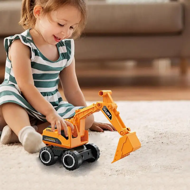 Inertia Engineering Vehicle Toy Simulation Engineering Vehicles Inertia Toy Bulldozer Movable Swivel Joints Manual Shoveling