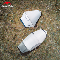 Naturehike JIM'S GEAR Camping Tunnel Tent 1-2 People Ultralight Portable Windproof Tent 15D Nylon Outdoor Hiking 4 Seasons Tents