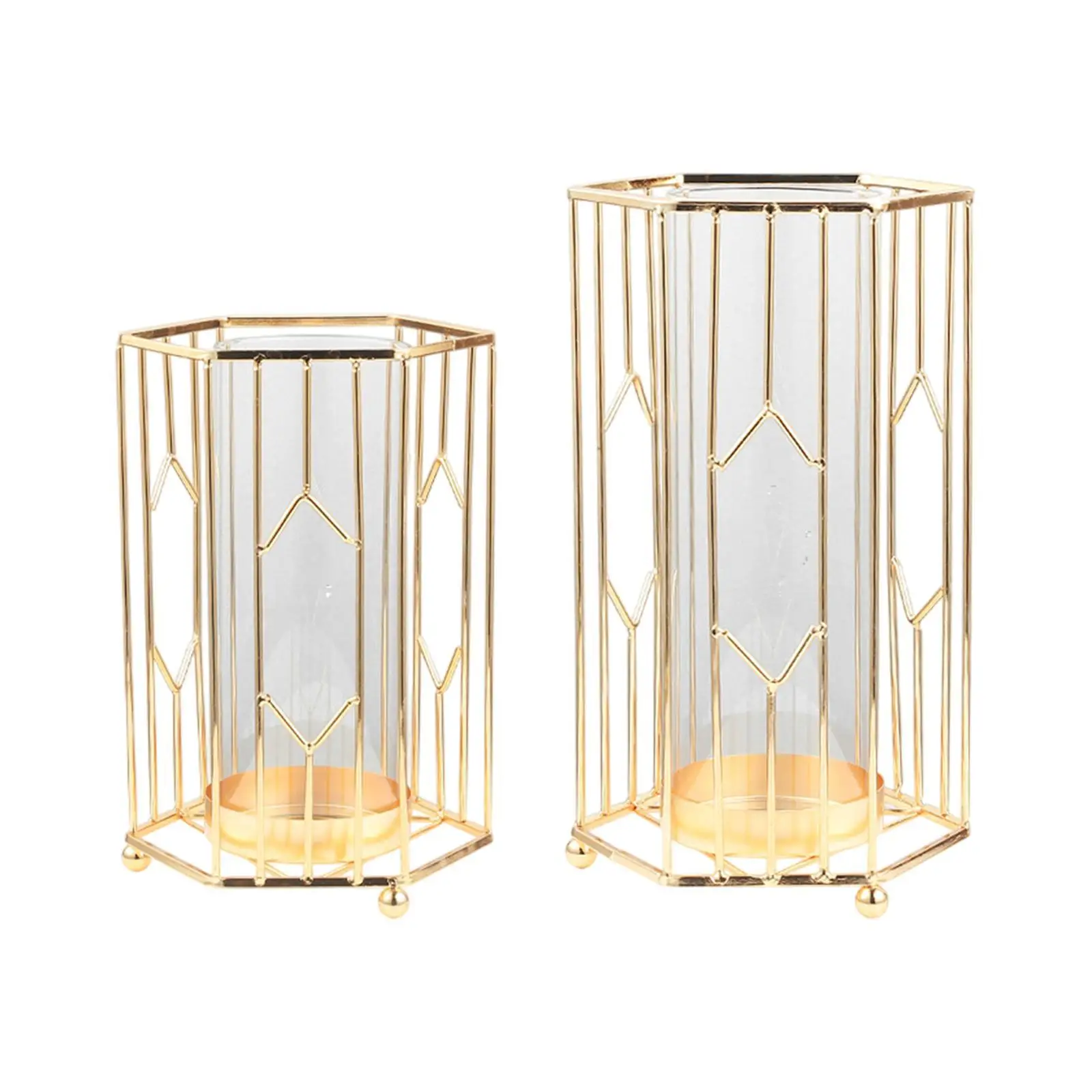 Vaso de mesa de metal de vidro, vaso central de armazenamento, vaso de flores decorativo, suporte para estante, armário, casa, quarto interno