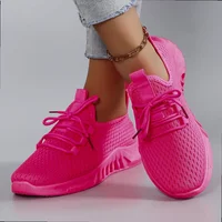 Women's Breathable Mesh Flat Shoes Casual Sports Sneakers Summer Walking Shoes Clearance Free Shipping - Image 3