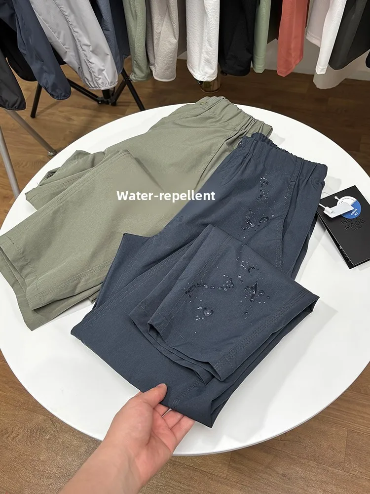 Calças Casuais Largas e Soltas para Homens e Mulheres, Primavera e Verão, Finas, Respiráveis, de Secagem Rápida e que Absorve...