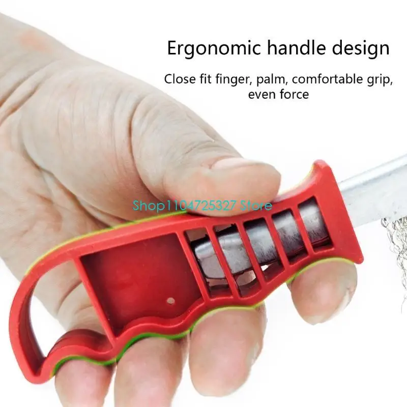 Cepillo rasguño alambre d8kf 2 paquete acero inoxidable 9 pulgadas con ergonómico descalificación polvo