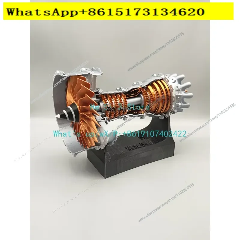 Explore the fascinating world of aerospace engineering with this detailed aviation turbofan engine model. Designed for