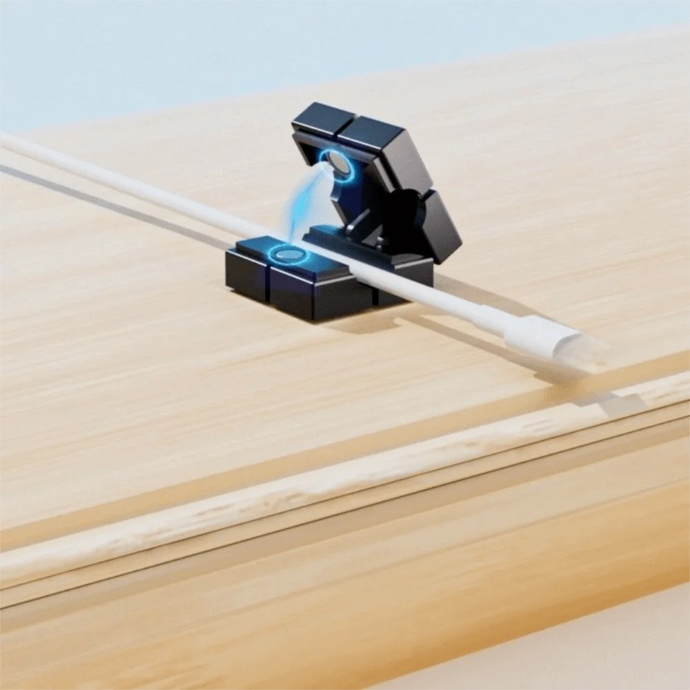 Nuevo Organizador enrollador de cables magnético, Mini Clips de Cable de carga USB autoadhesivos, soporte de Clips para cables, almacenamiento de pared