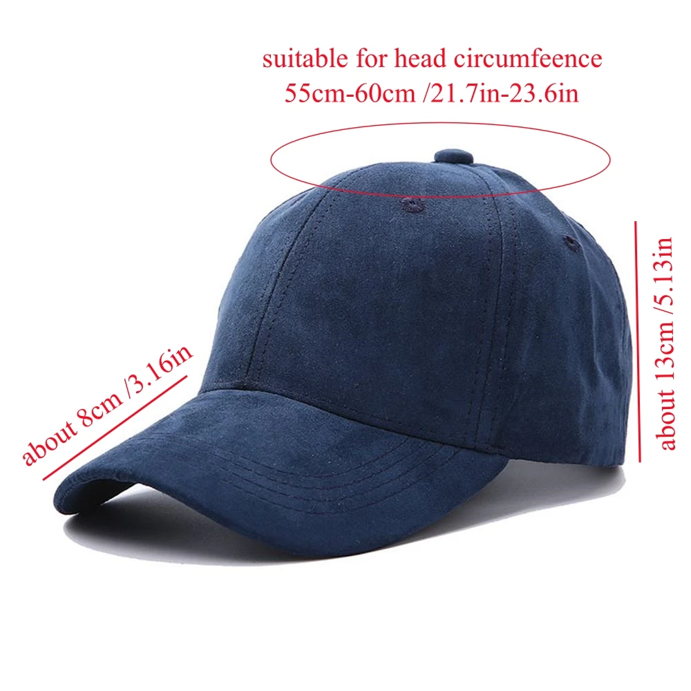 Korean Suede Baseball Cap for Men Woman Hat Adjustable Outdoor Sun Hats Boys Girls Hip Hop Dad Hat Unisex Solid Color Visor Hats