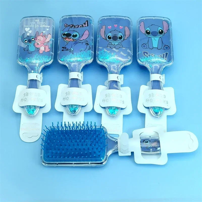 Disney Stitch Air Cushion Hair Comb Cute Cartoon Angel Massage parrucchiere Airbag Hair Girl & Child Holiday Gift Cute Little Comb