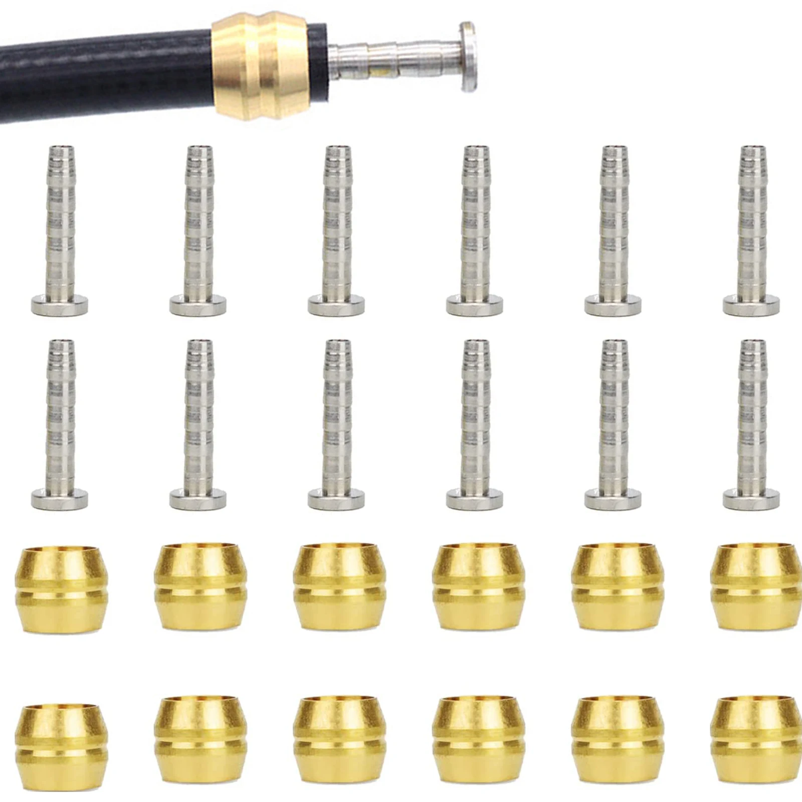 بارب الفرامل الزيتون الصحن الهيدروليكي خرطوم الفرامل دراجة هوائية جبلية الطريق الدراجة استبدال 11.2-13.2 مللي متر 12 قطعة حقيبة BH59 BH90