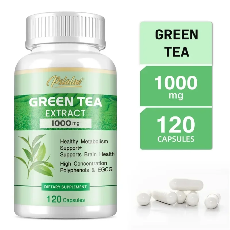 

Green Tea Extract - with 98% Polyphenols, 50% EGCG - Natural Energy Support,Detox Metabolic Booster, Fat BurningCapsule