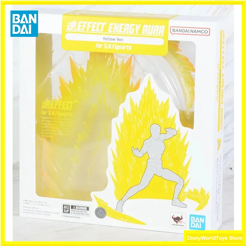 100% Original BANDAI S.H.Figuarts Tamashii Effect ENERGY AURA Yellow Ver. Dragon Ball In Stock Anime Figures Model Toys