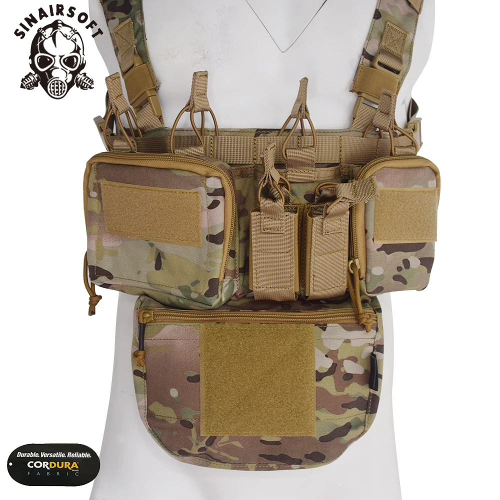 SINAIRSOFT Tactical Armor Carrier Drop Pouch AVS JPC CPC Vest Plate Carrier Pouch Hunting Camouflage MOLLE Waist Bag Multi-camo