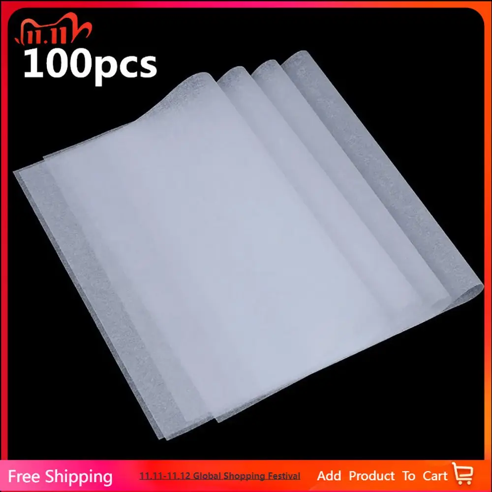 100 Hojas de Papel de Calco A4, Papel de Dibujo Translúcido Blanco Resistente, Papel de Copia para Caligrafía, Escritura, Dibujo, Suministros de Arte